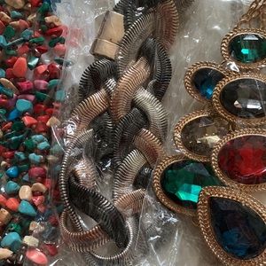 Costume Fashion Junk Jewelry Mixed Crafting Art Project Lot
